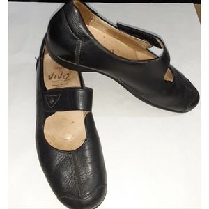 Solidus Vivo Black Leather Comfort Shoe 5H/8? Women's NOTE German